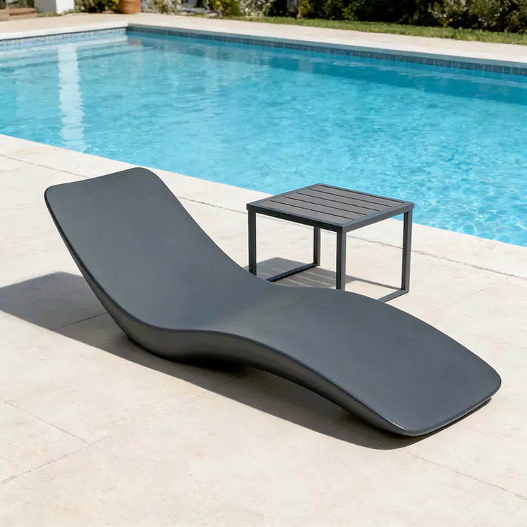 Wasserdichte S-förmige Glasfaser-Sonnenliege aus GFK