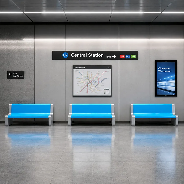 Modern Commercial FRP Bench