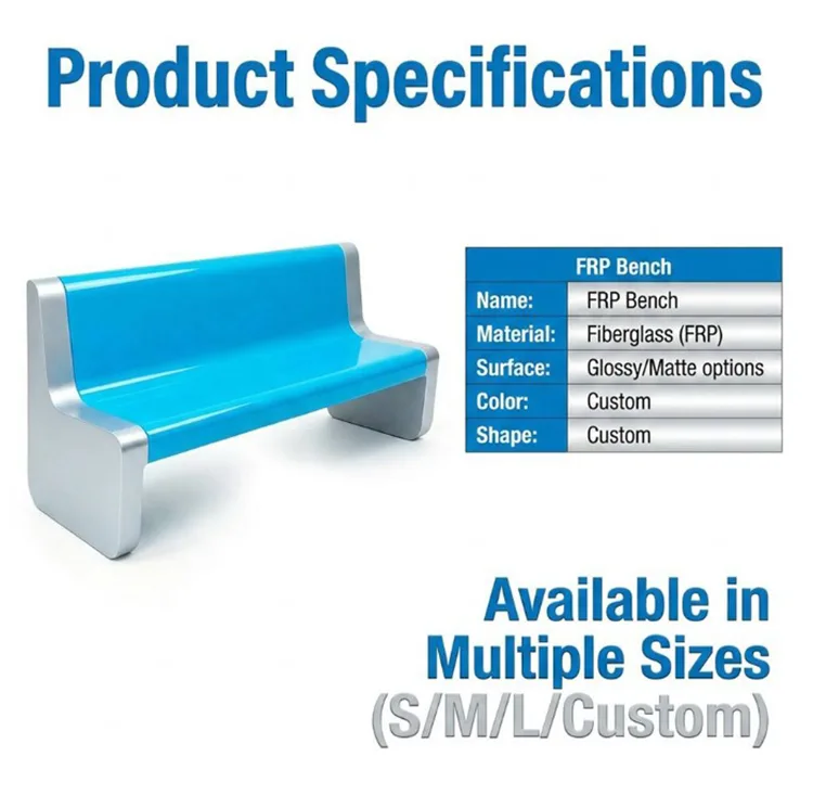 Modern Commercial FRP Bench